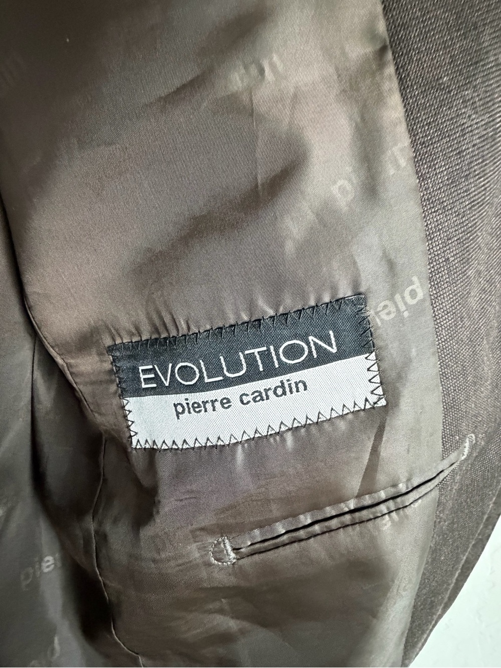Pierre Cardin Dark Brown Two-Piece Suit - Picture 11 of 12